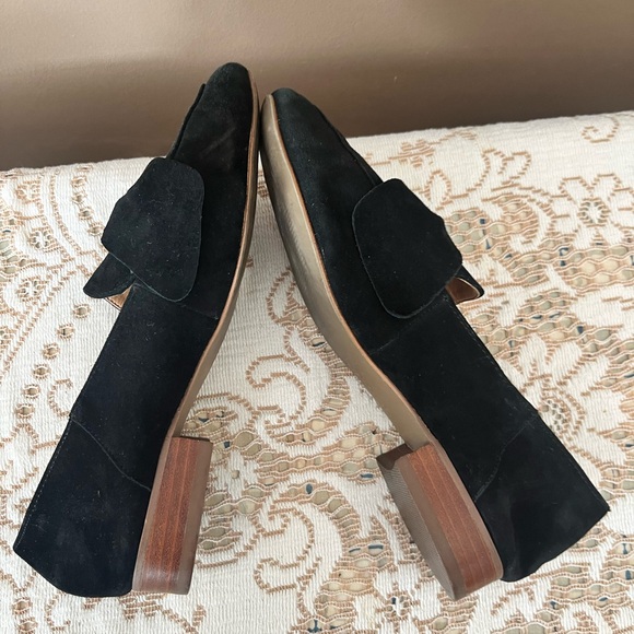 Franco Sarto Arthur Elegant Black Suede Loafers Size 7 - Picture 2 of 12